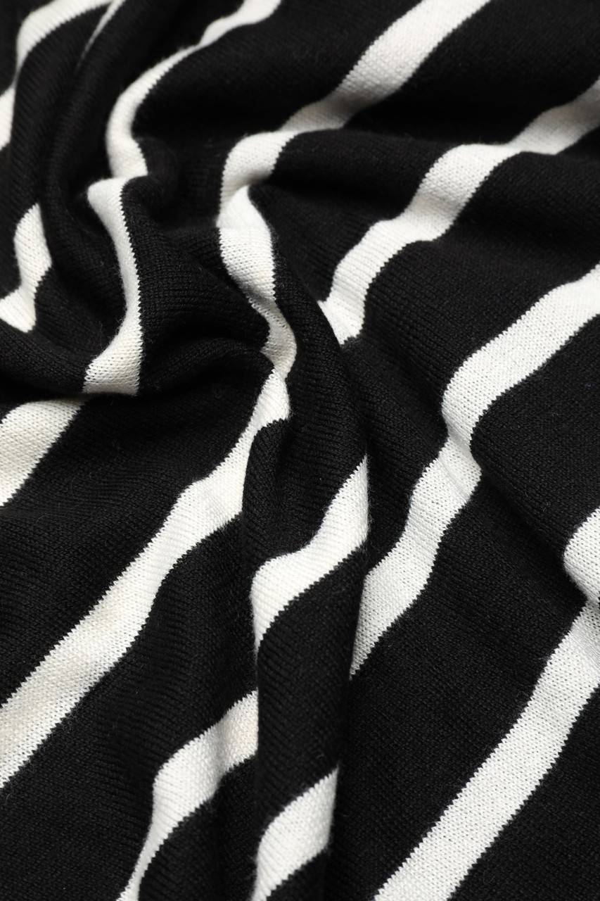Carou Ohne Label Strick-Pullover mit Streifen Flash Sale