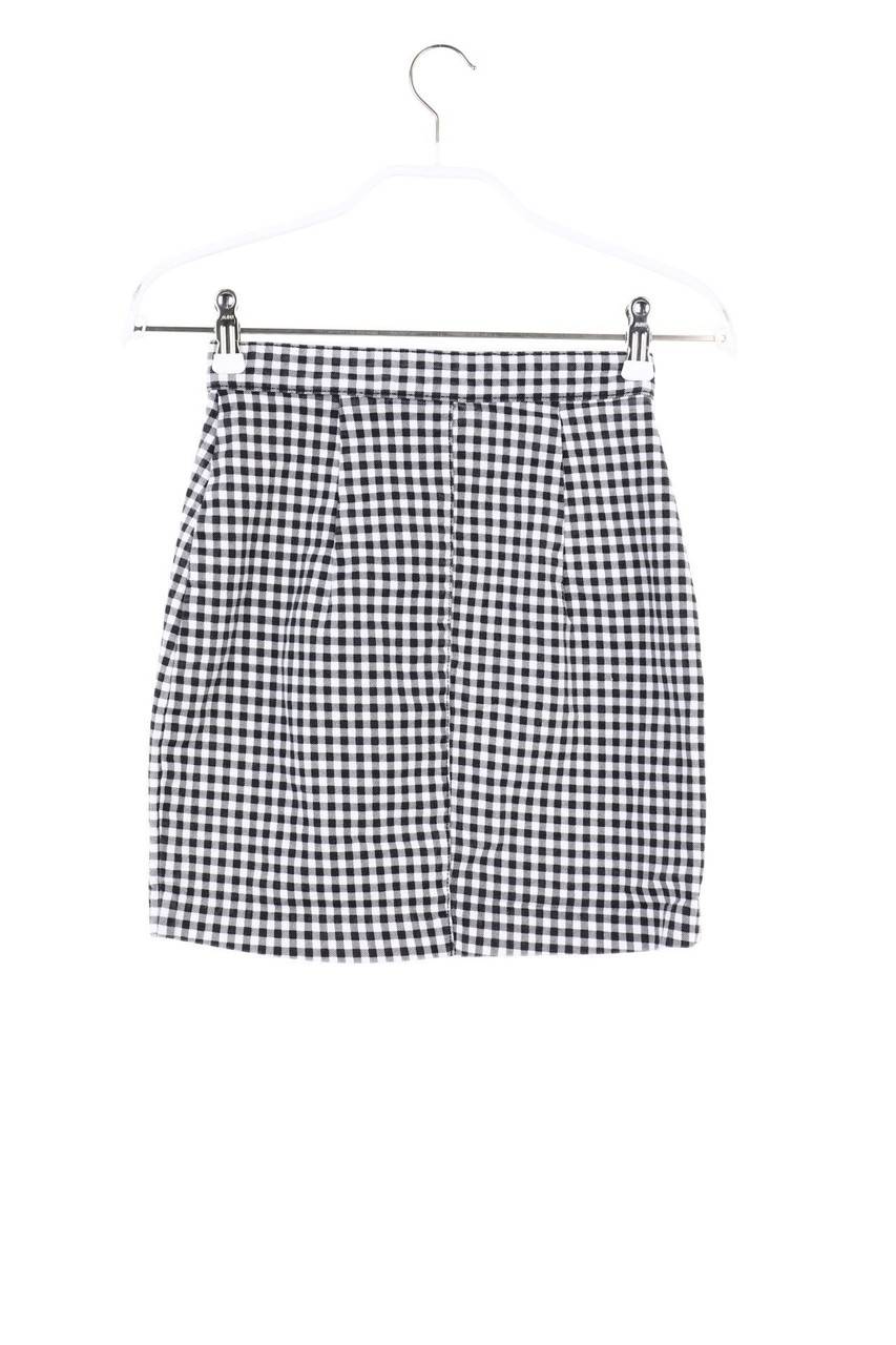 Carou H&M DIVIDED Karo-Minirock mit Knöpfen Begrenztes Angebot