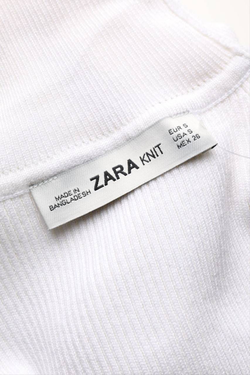 Carou ZARA Strick-Top aus Baumwolle mit Rollkragen Online Shopping