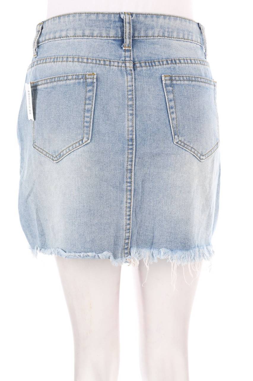 Carou SHEIN Destroyed-Mini-Jeansrock Letzte 2 Tage