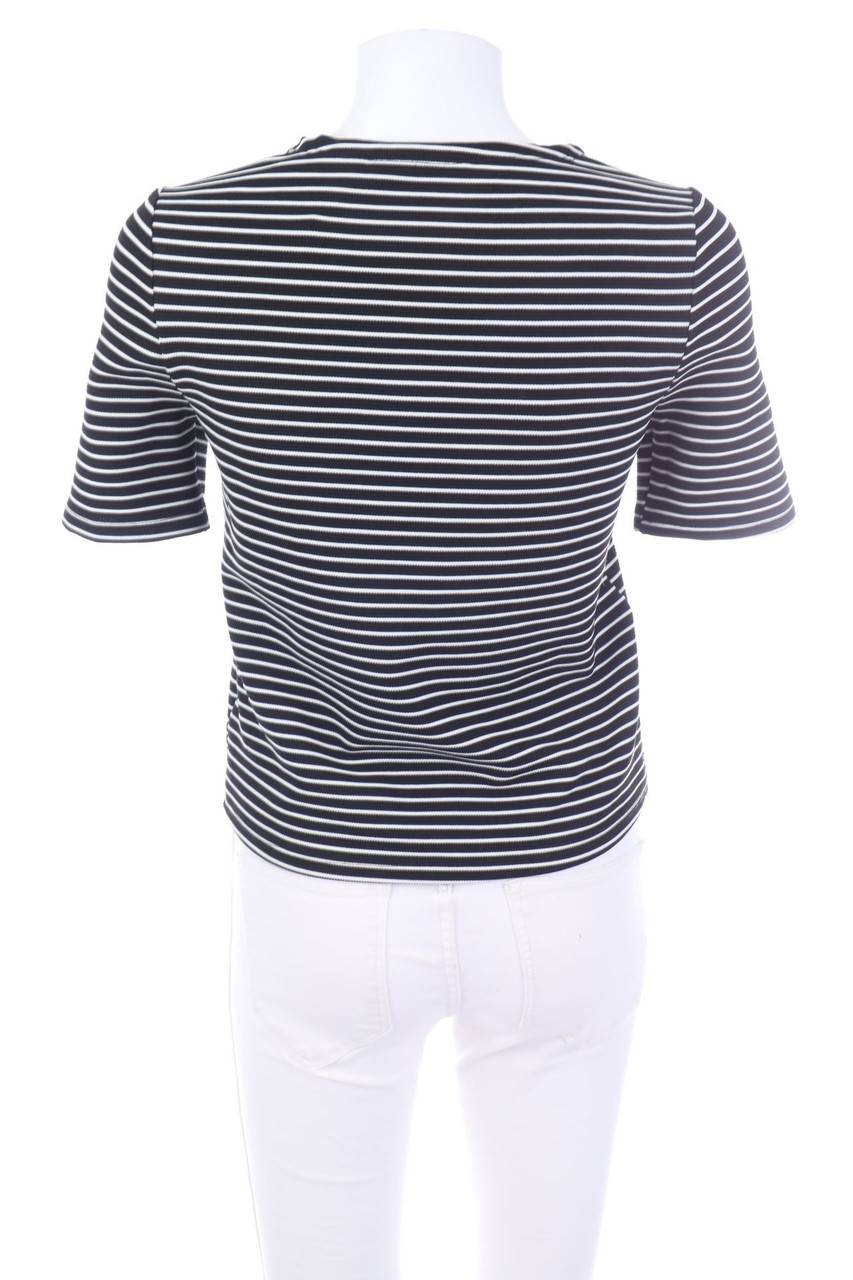 Carou Ohne Label Kurzarm-Shirt mit Streifen Letzter Tag