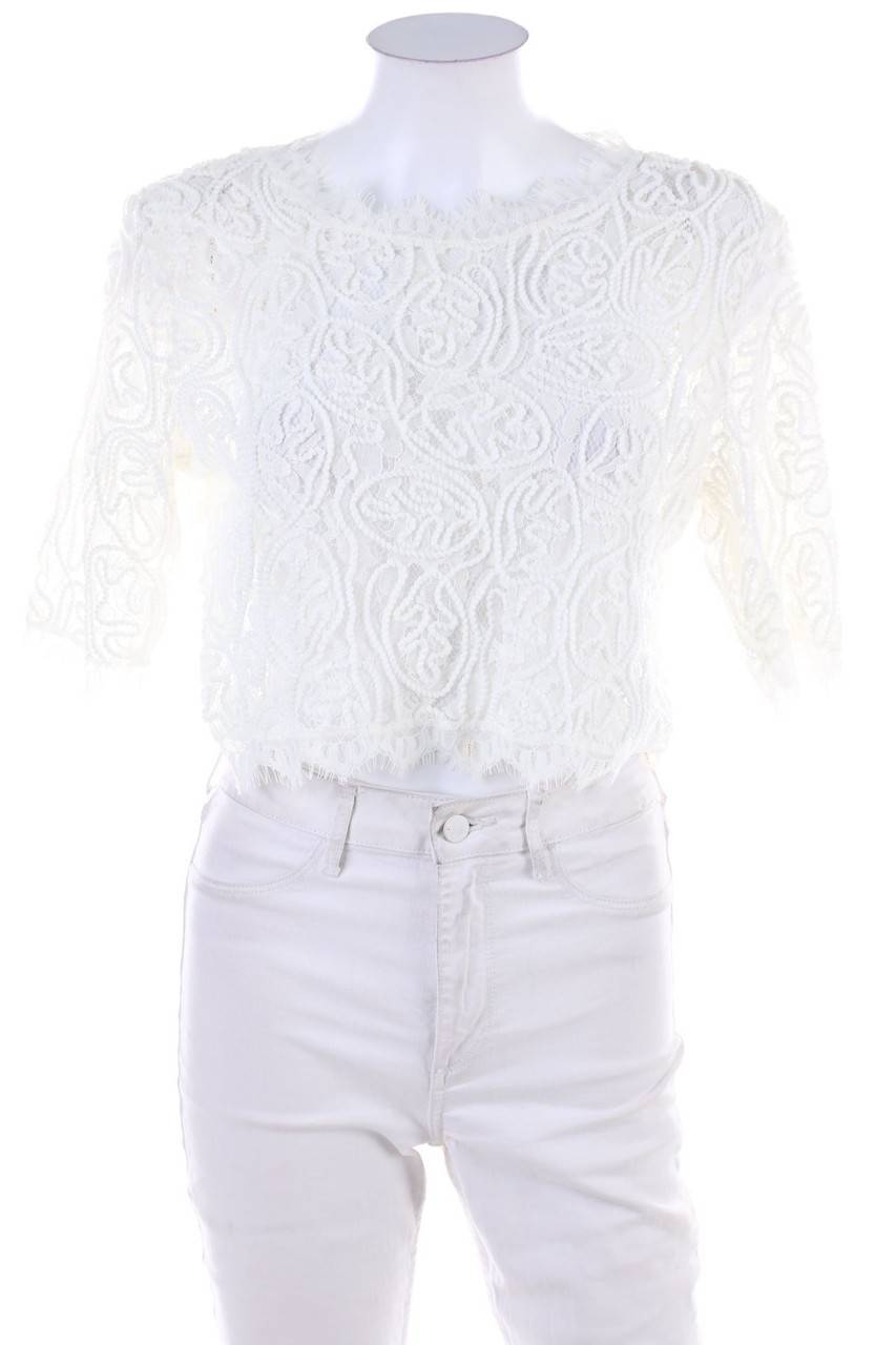 Carou Ohne Label Kurzarm-Shirt aus Spitze Bis zu 60% Rabatt