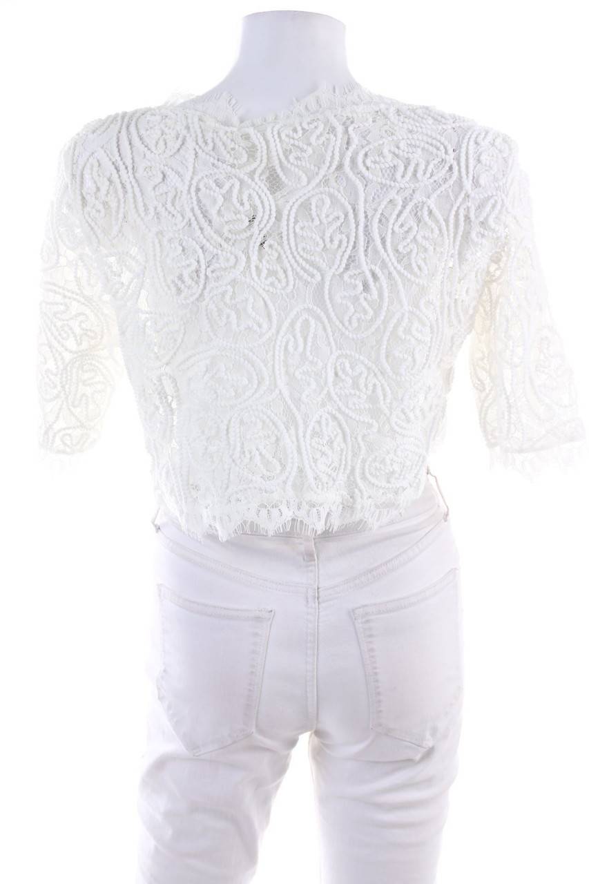 Carou Ohne Label Kurzarm-Shirt aus Spitze Bis zu 60% Rabatt