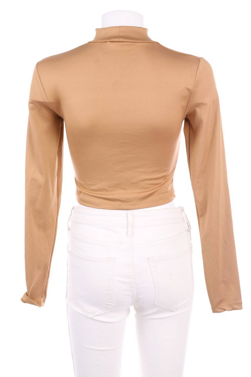 Carou AMISU Cropped-Longsleeve-Shirt mit Raffungen Schlussverkauf
