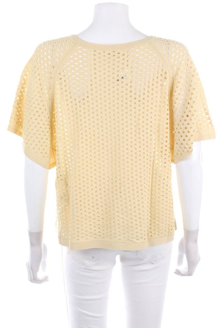 Carou INTROPIA Strick-Pullover mit Lochstrick-Details Blitzverkäufe