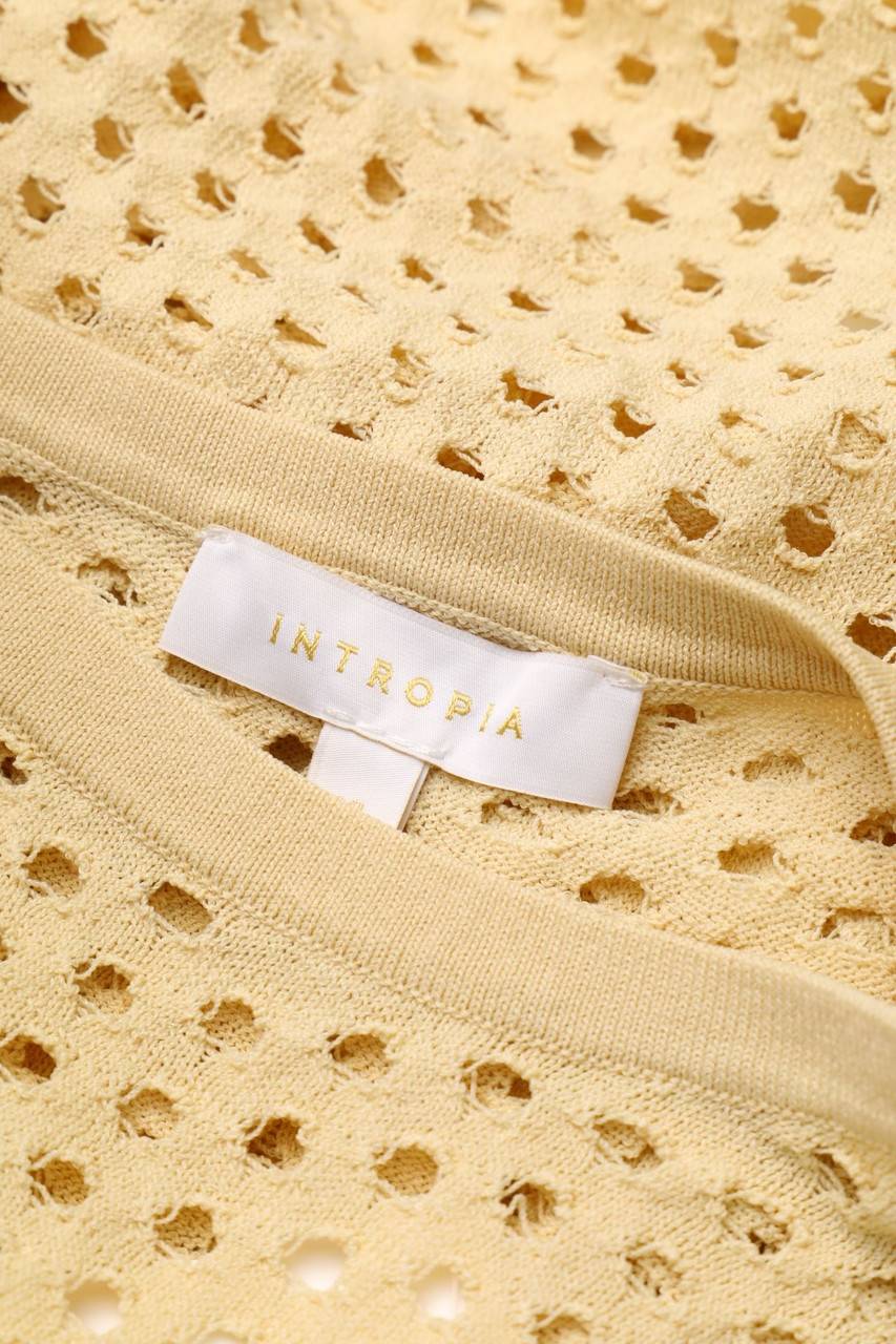 Carou INTROPIA Strick-Pullover mit Lochstrick-Details Blitzverkäufe