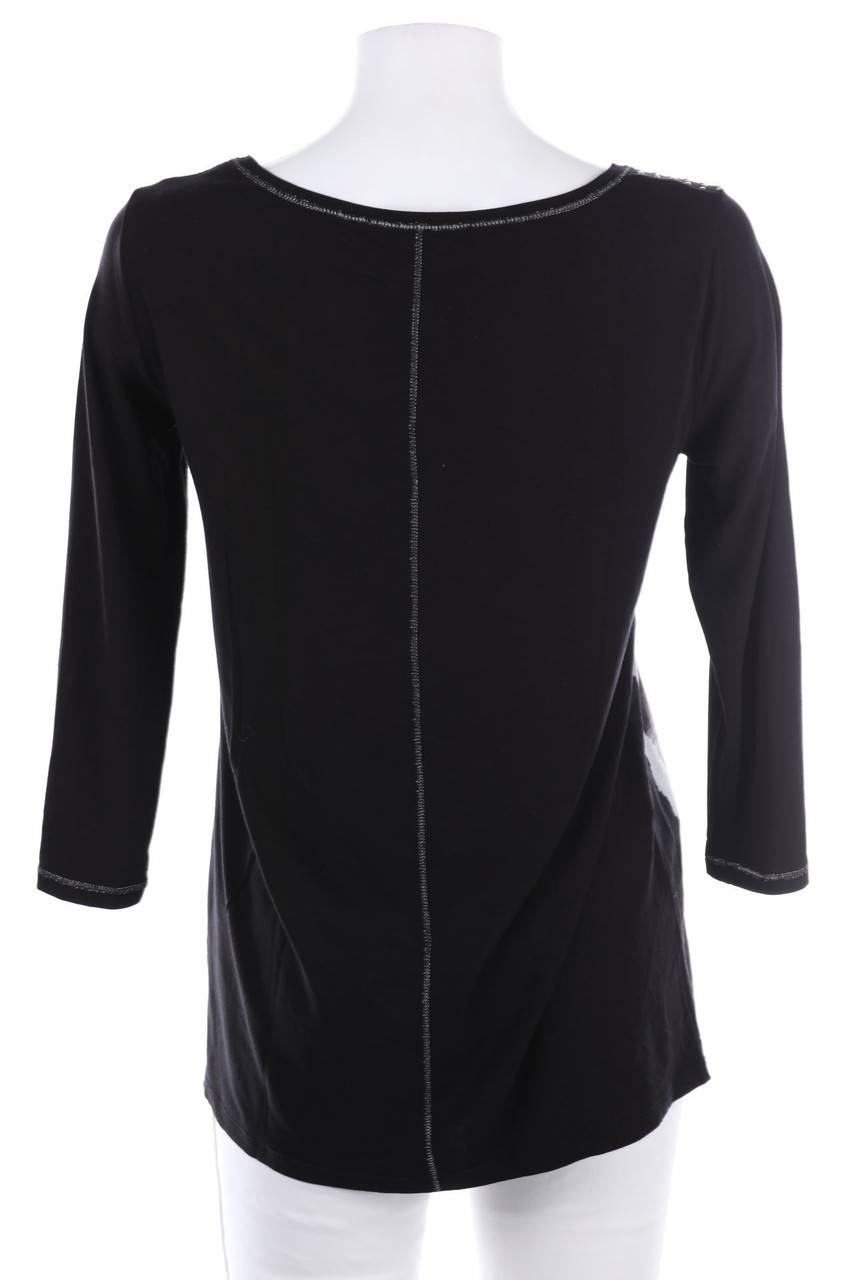 Carou monari Print-3/4-Arm-Shirt mit Strass-Steinen Rabatt