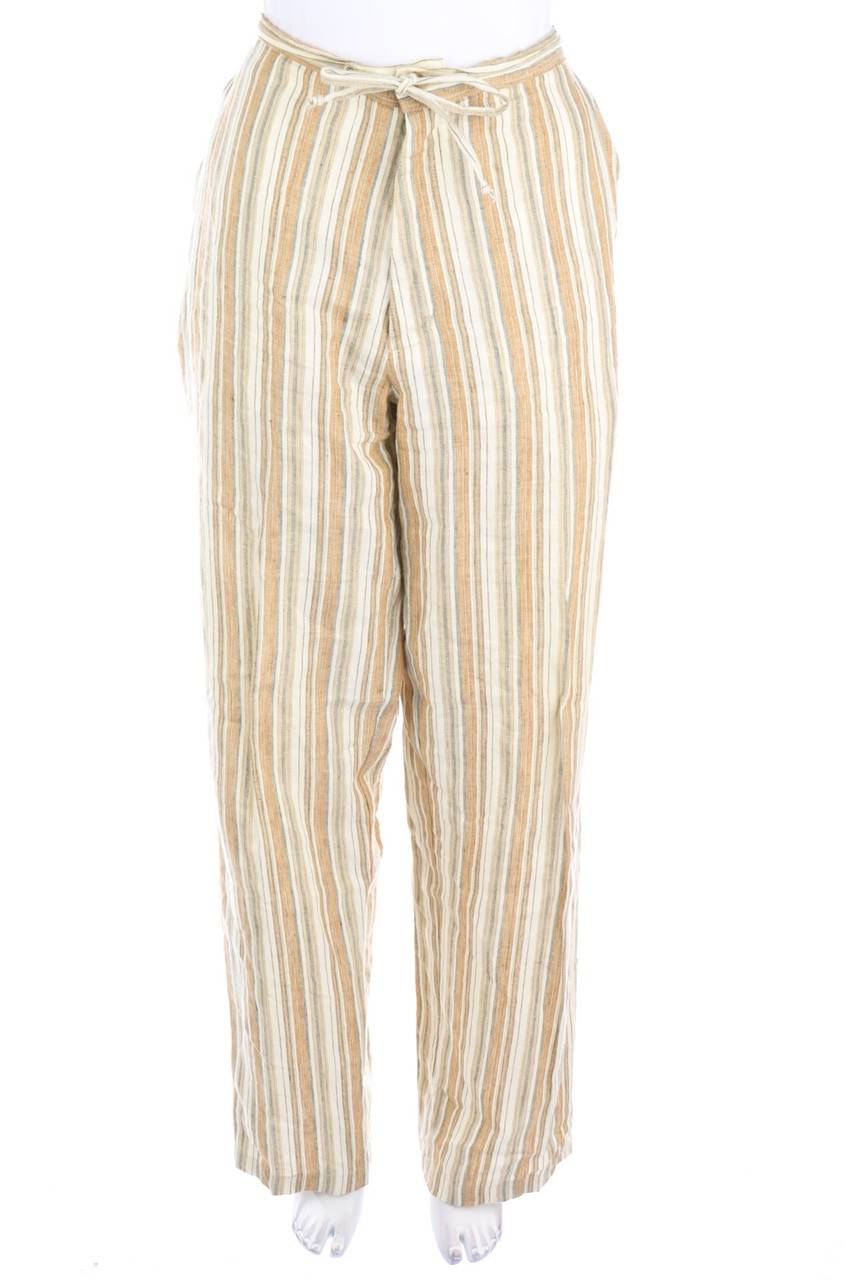 Carou hessnatur Leinenhose mit Streifen Saisonschlussverkauf