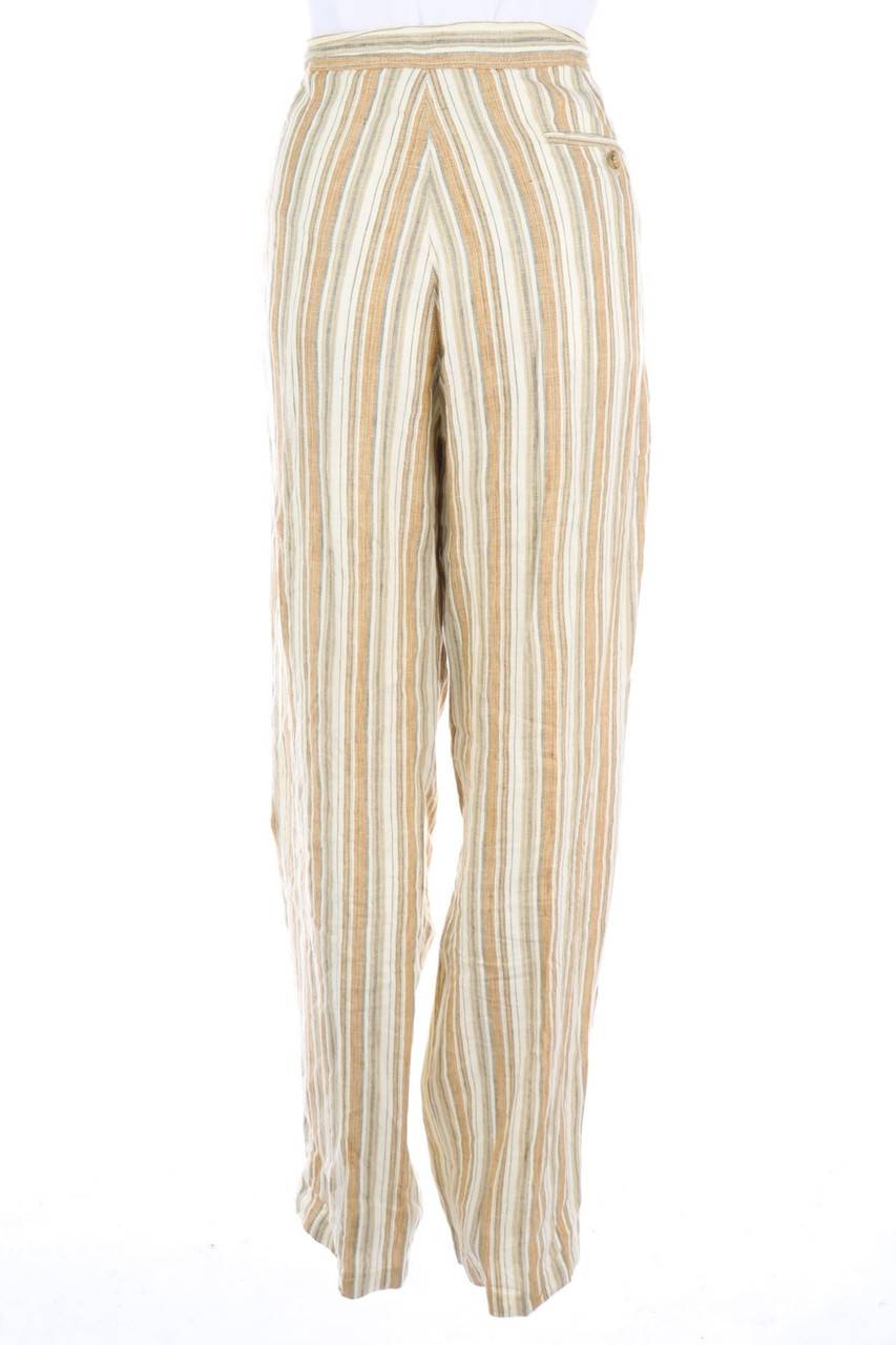 Carou hessnatur Leinenhose mit Streifen Saisonschlussverkauf