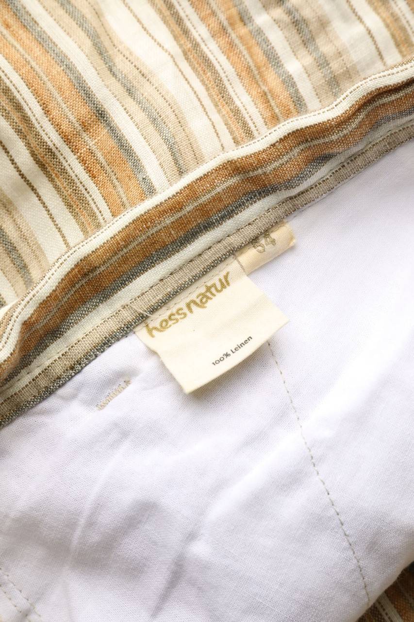 Carou hessnatur Leinenhose mit Streifen Saisonschlussverkauf