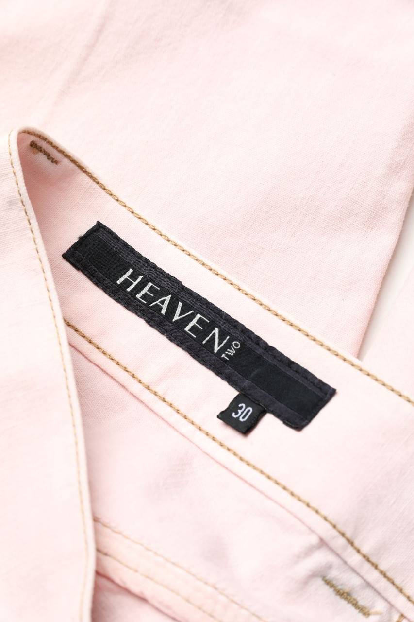 Carou HEAVEN TWO Straight Cut Jeans mit Logo-Patch Bis zu 60% Rabatt
