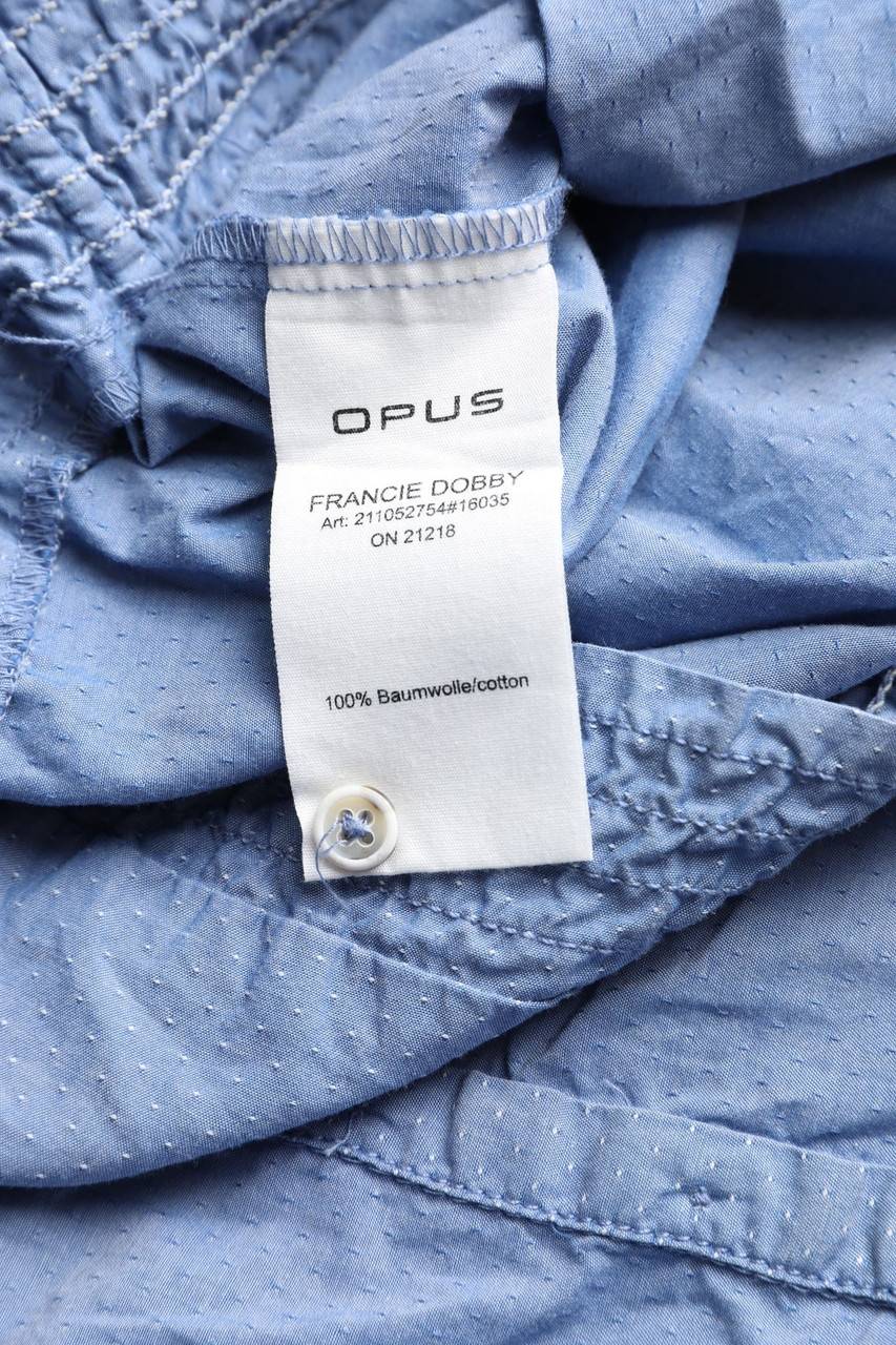 Carou OPUS Kurzarm-Bluse mit Smok-Details Nur für heute