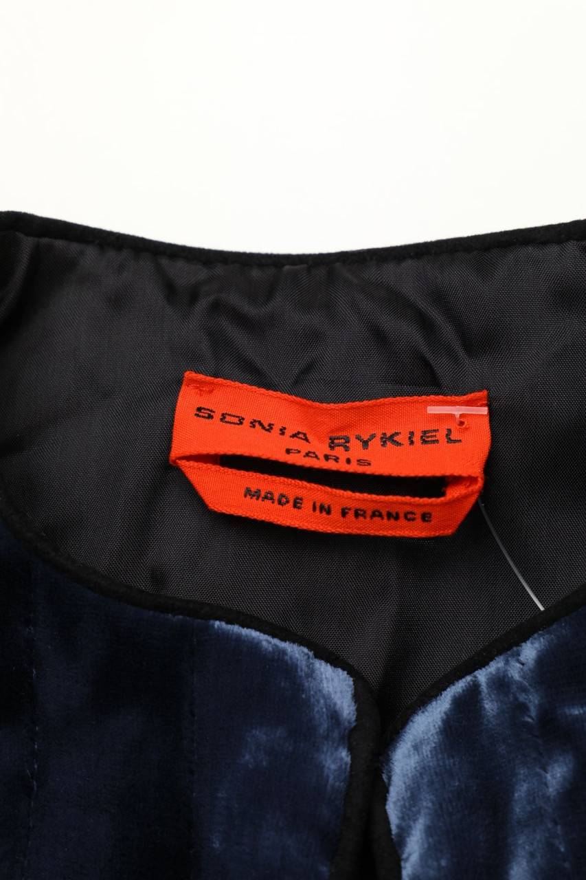 Carou SONIA RYKIEL Samt-Jacke mit Seide Großer Ausverkauf