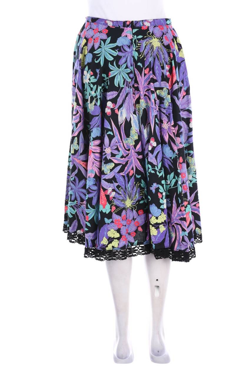 Carou VINTAGE Midirock mit Blumen-Print Jubiläumsangebot