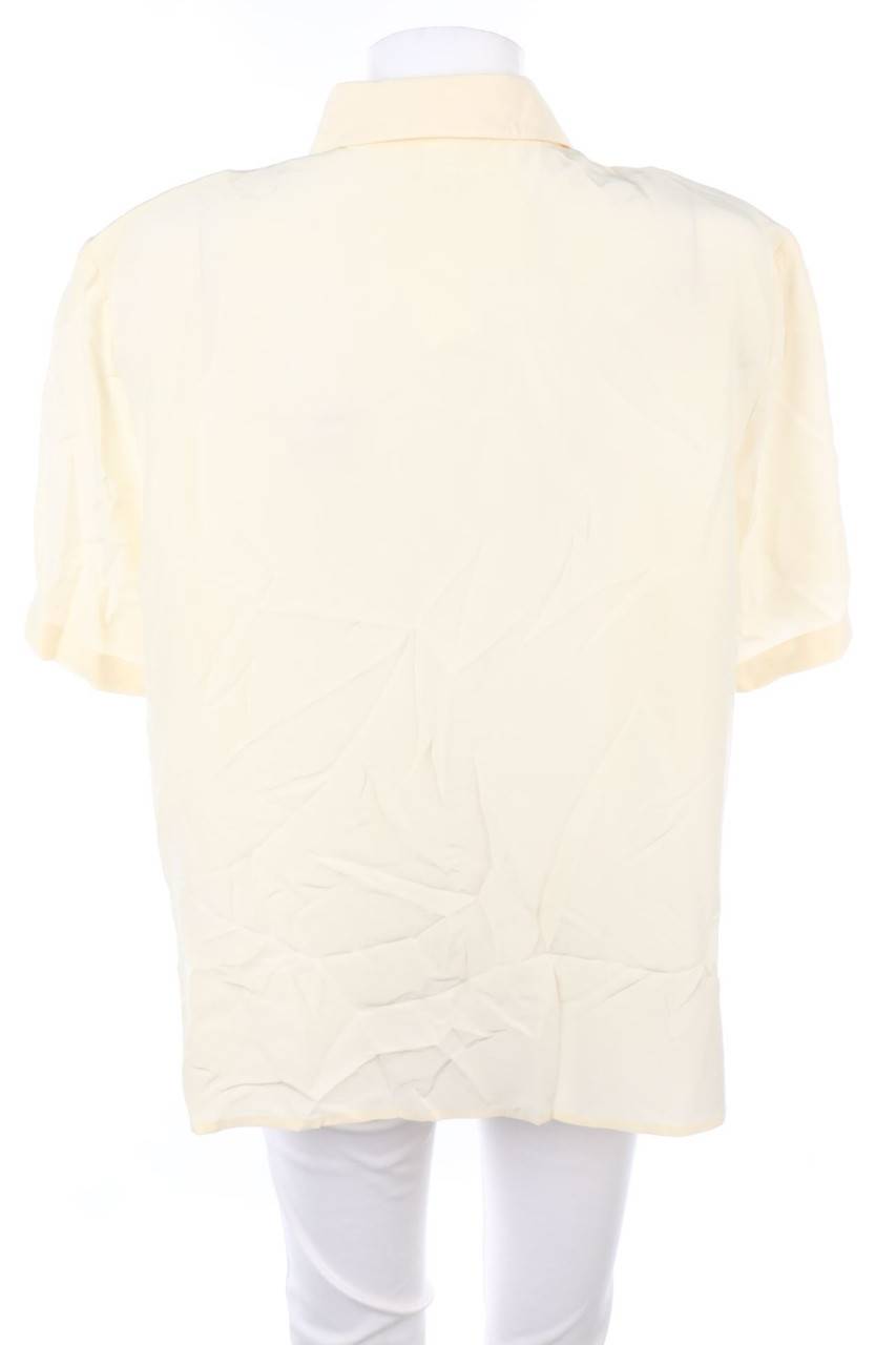Carou VINTAGE Seiden-Hemd-Bluse mit kurzem Ärmel VIP-Rabatte