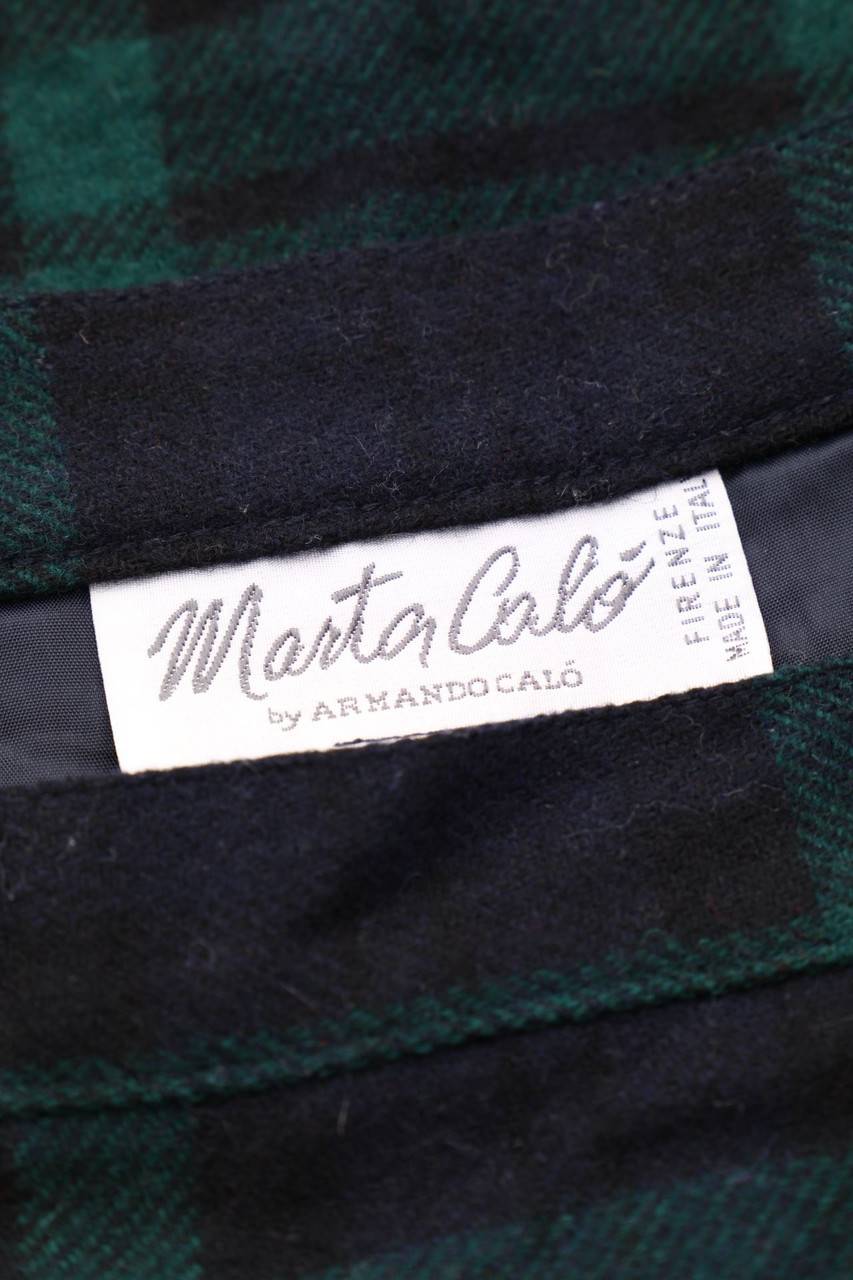 Carou VINTAGE Karo-Rock mit Karo-Muster Kostenlose Rückgabe