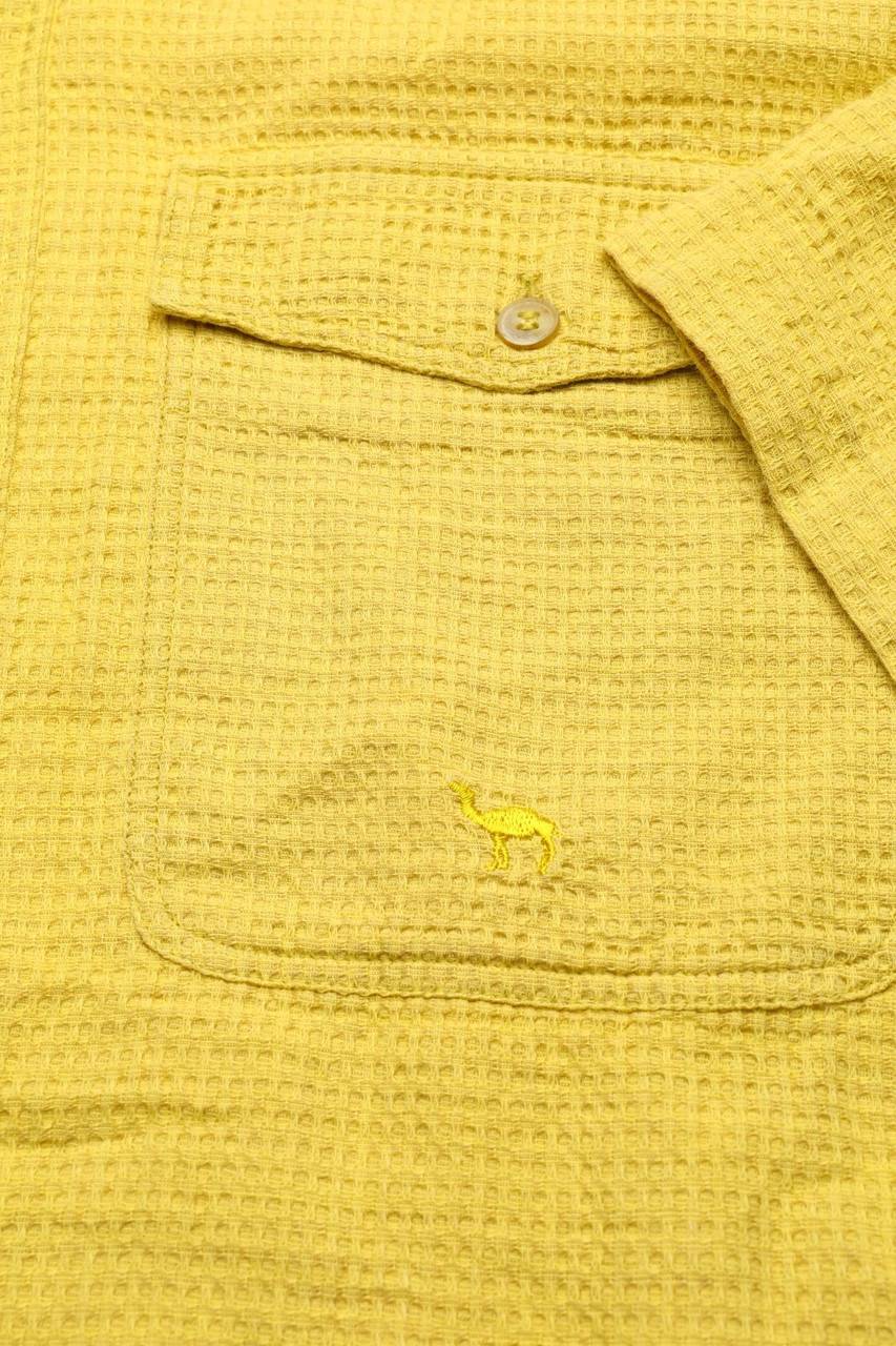 Carou CAMEL COLLECTION Vintage-Kurzarm-Hemd Vierteljährliche Förderung