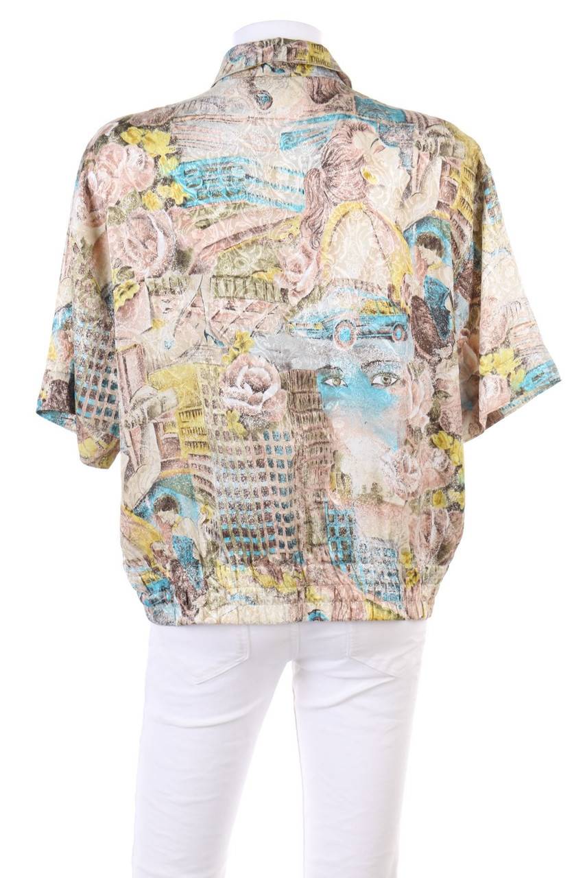 Carou VINTAGE Hemd-Bluse mit kurzem Ärmel Kostenloser Versand international