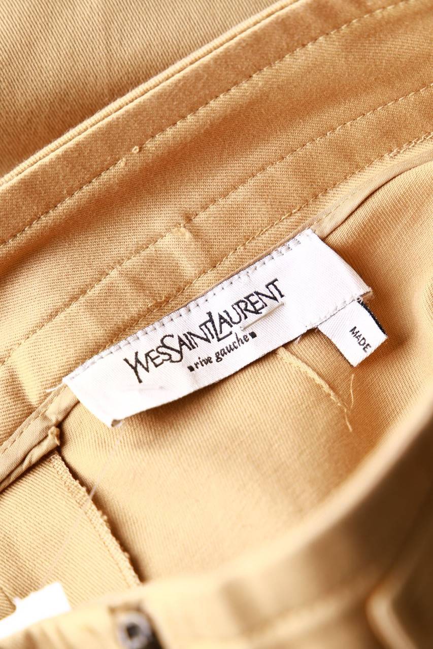 Carou YVES SAINT LAURENT rive gauche Vintage-Hose mit Applikationen Schlussverkauf