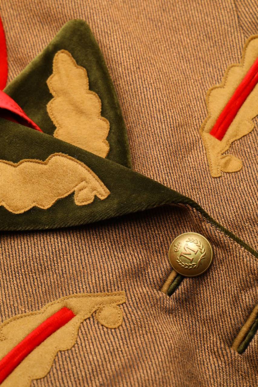 Carou STAJAN KUNST & MODE Trachten-Jacke aus Leinen Saisonschlussverkauf