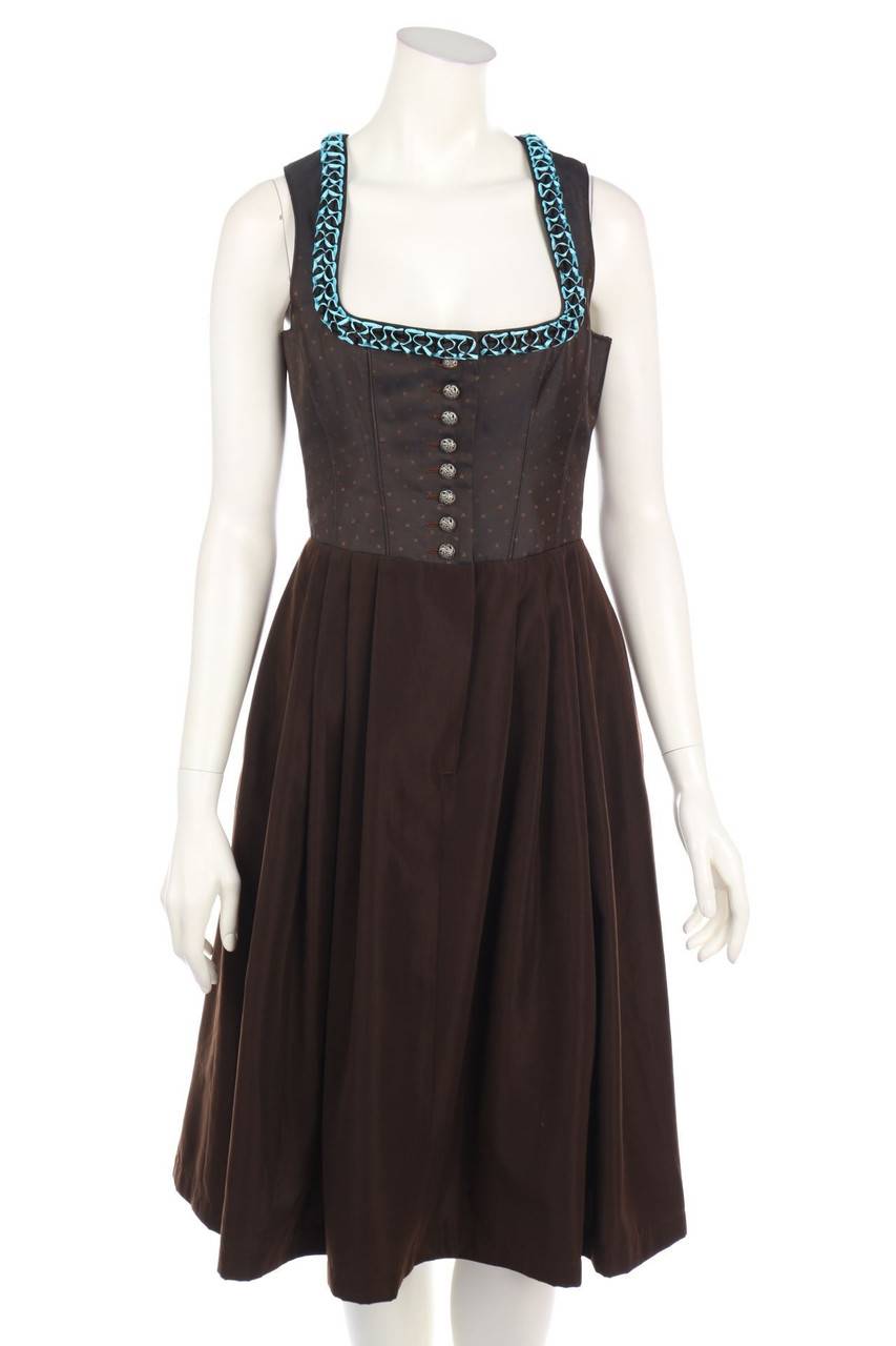 Carou Pöllinger LEDER & TRACHT Landhaus-Kleid mit Knöpfen