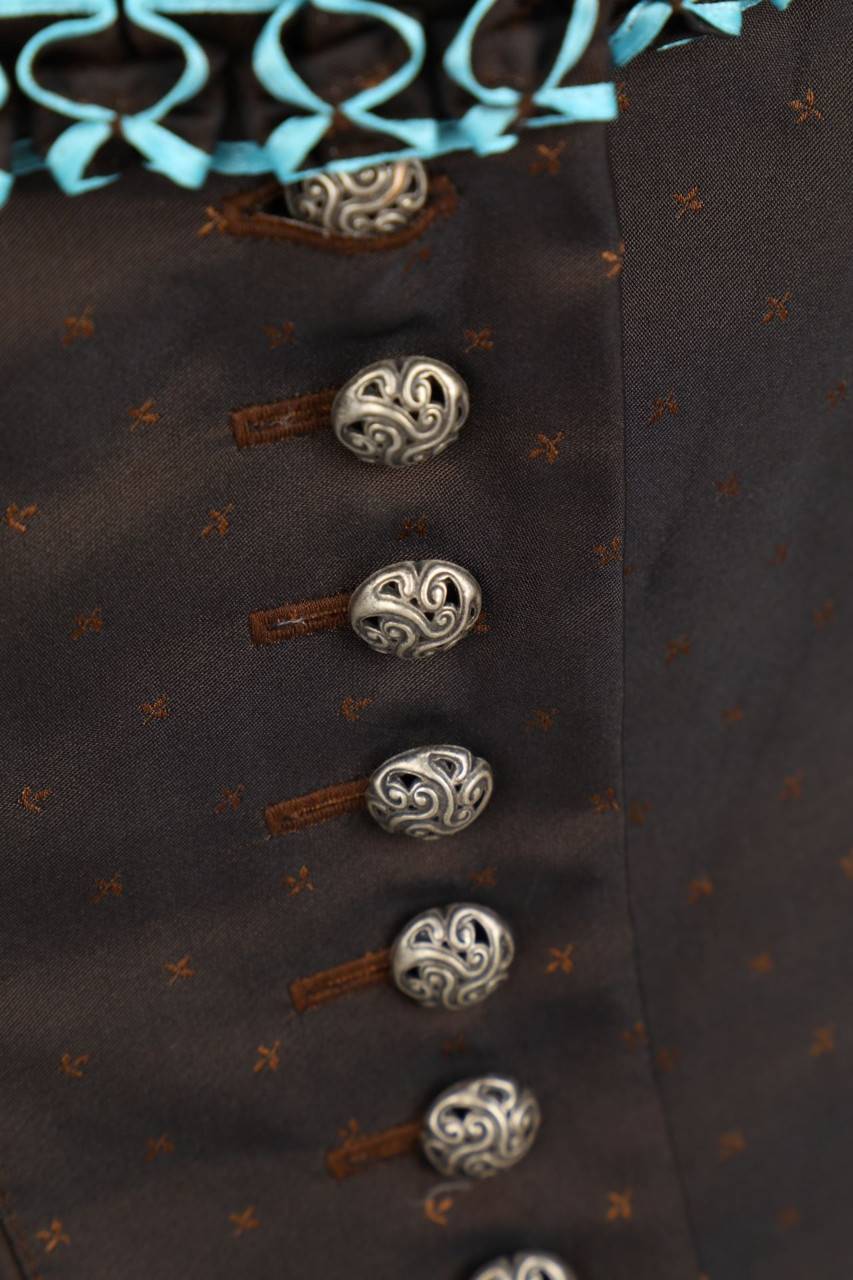 Carou Pöllinger LEDER & TRACHT Landhaus-Kleid mit Knöpfen Osterangebot