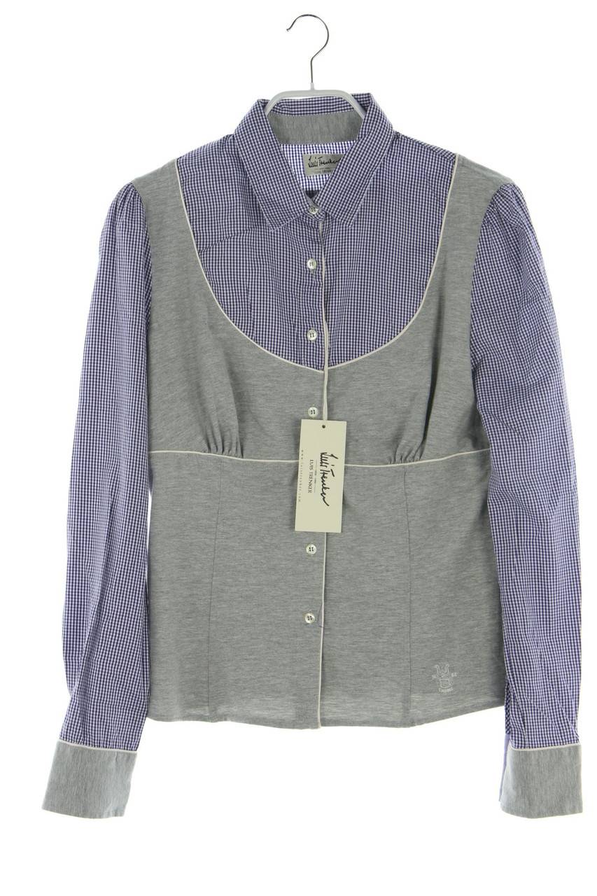 Carou LUIS TRENKER Hemd-Bluse aus Jersey mit Logo-Stickerei Online Outlet
