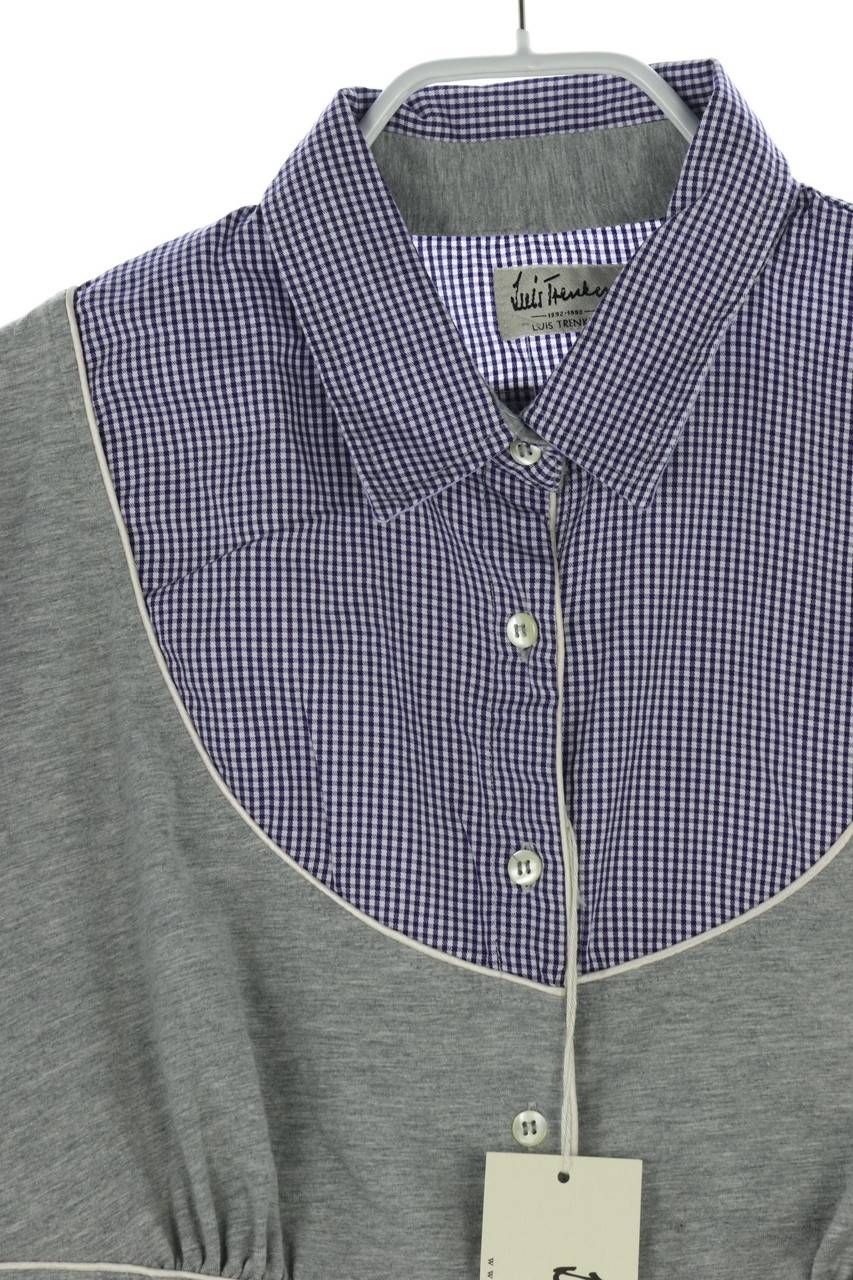Carou LUIS TRENKER Hemd-Bluse aus Jersey mit Logo-Stickerei Online Outlet