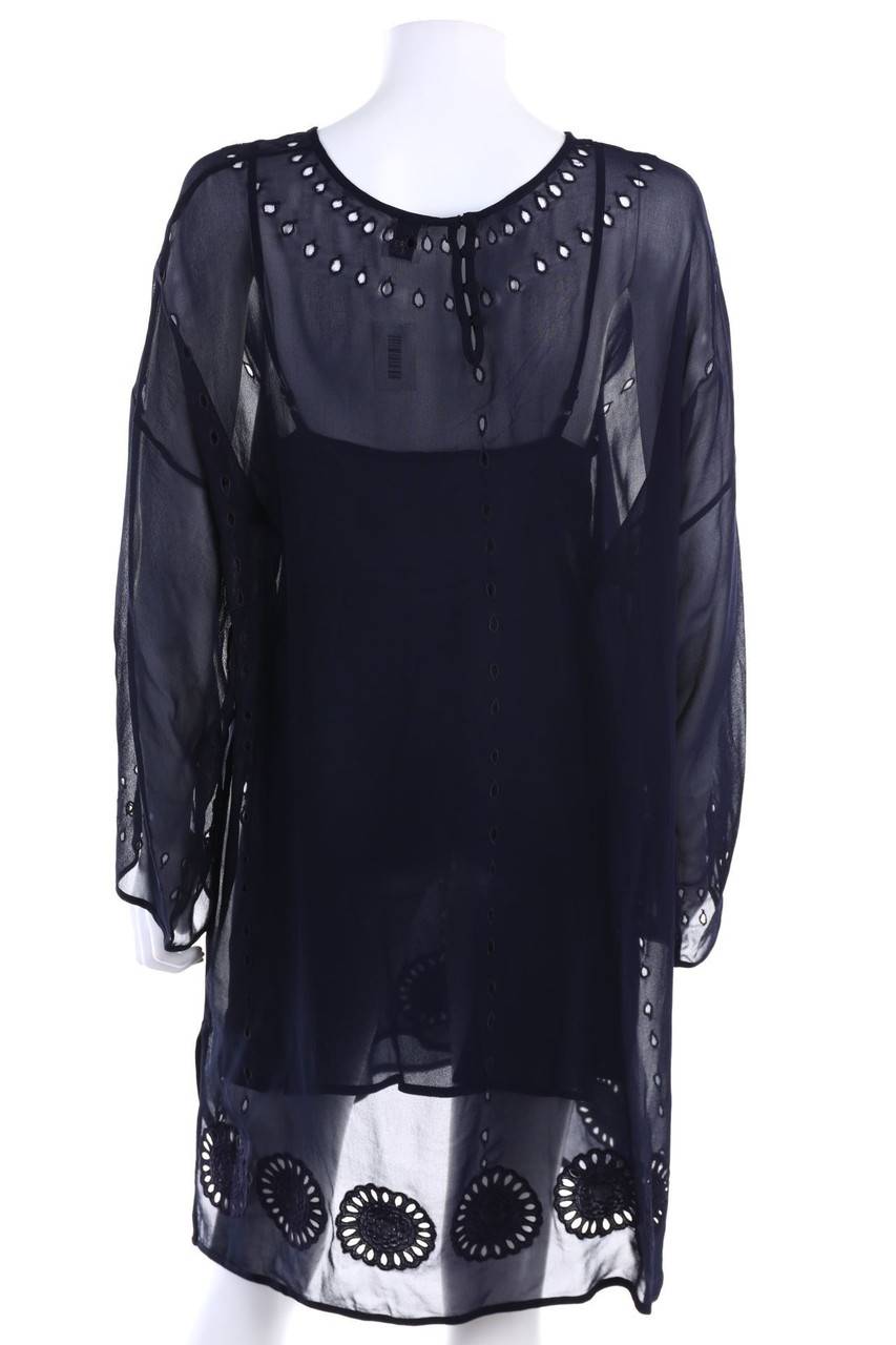 Carou IRIS & INK Chiffon-Shift-Kleid aus Lochspitze Große Rabatte