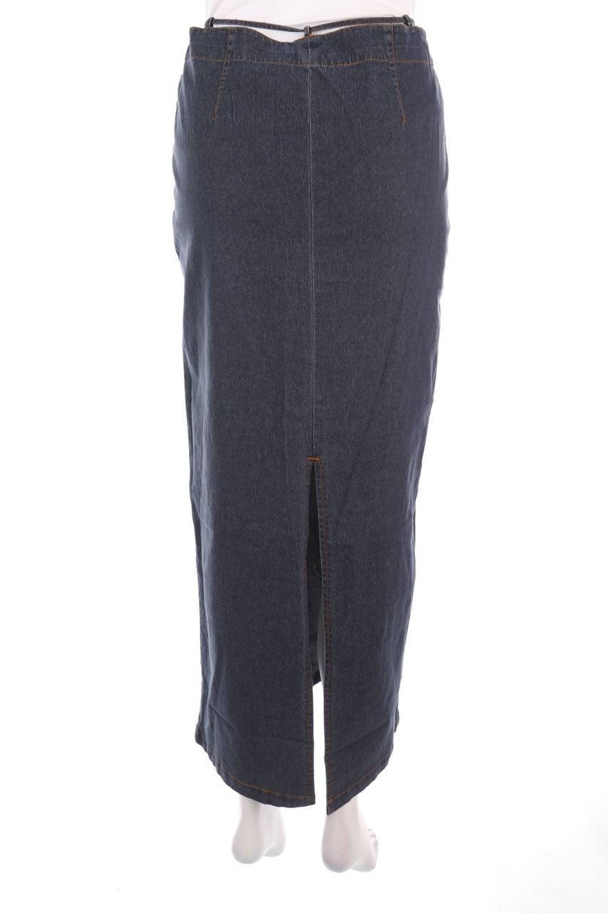 Carou SECONDHAND Maxi-Jeansrock Kostenlose Rückgabe