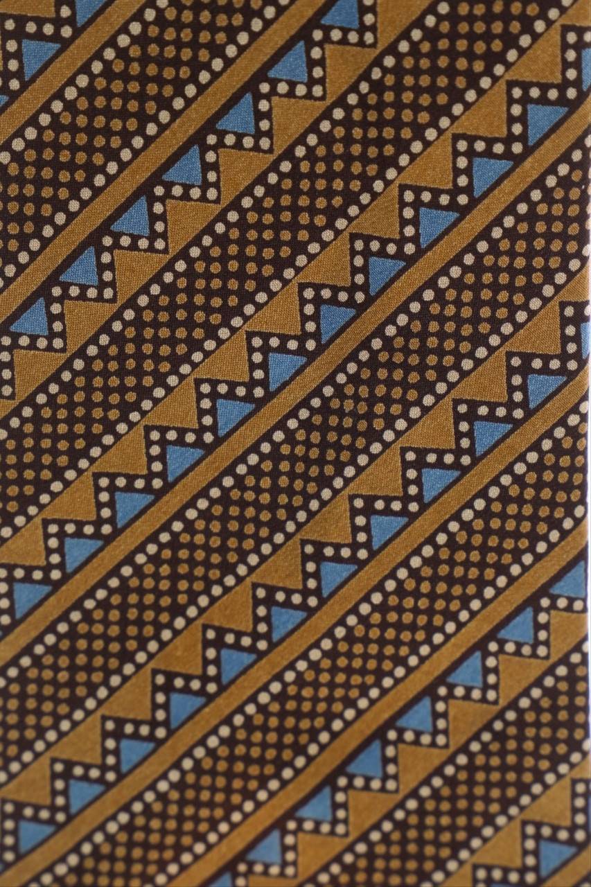 Carou Christian Dior MONSIEUR Seiden-Krawatte mit Geo-Print Bis zu 50% Rabatt