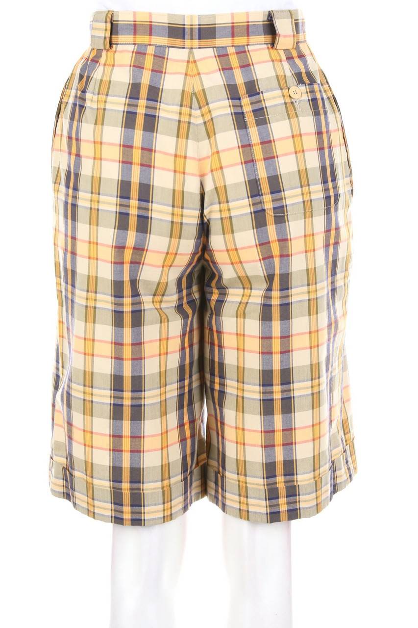 Carou CHEMISE LACOSTE Vintage-Bermuda-Shorts mit Karo-Muster Auslauf
