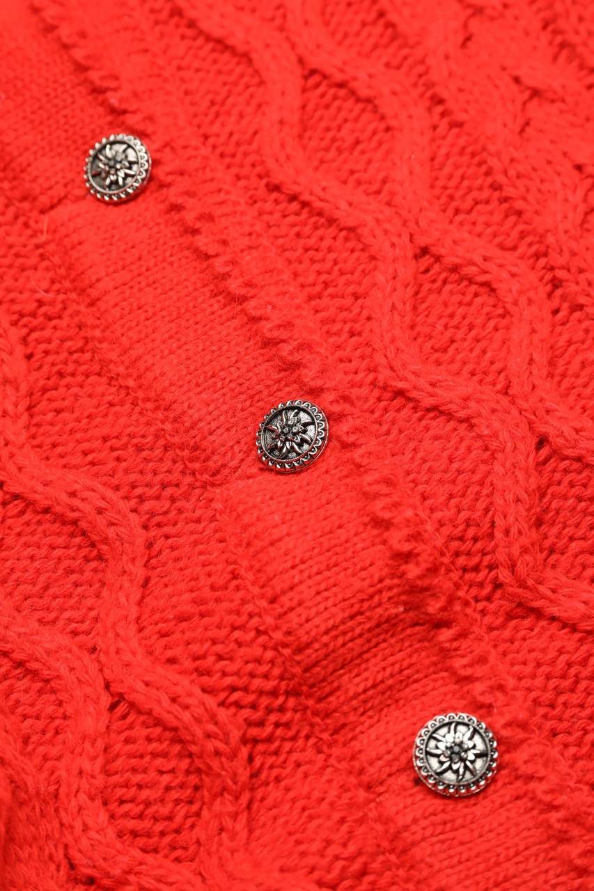 Carou VINTAGE Cardigan mit Zopf-Muster Kostenloser Versand
