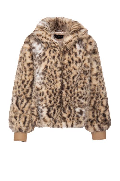 Petite M. Kunstpelz Blouson mit Tiger-Print Nur für heute