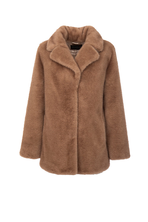 Petite M. Kunstfell Jacke Braun Speichern exportieren