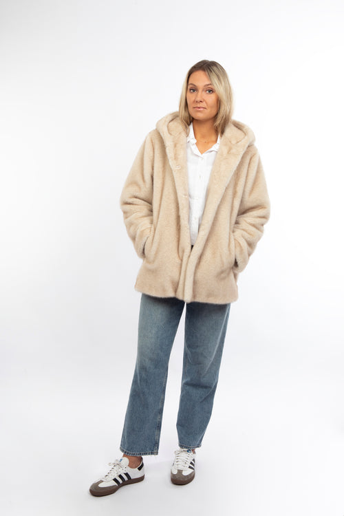 Petite M. Kunstfell Jacke Creme Outlet