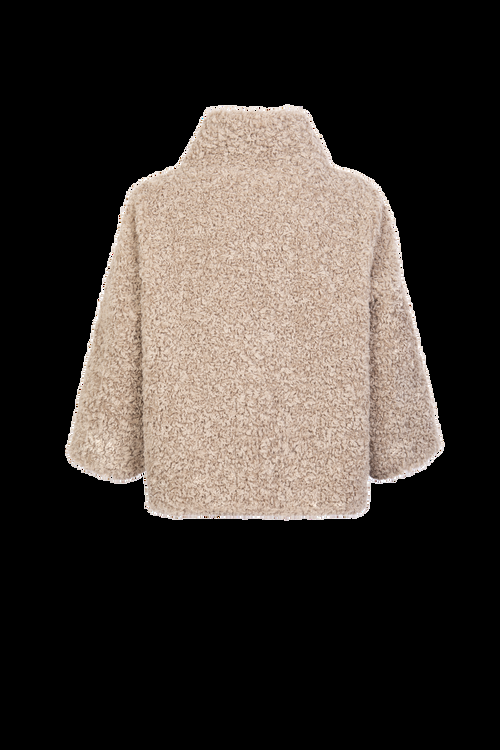 Petite M. Teddyfell Kurze Jacke in Beige Jubiläumsangebot