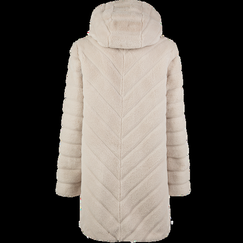 Petite M. Leichte Kunstpelz Jacke mit Kapuze Im Verkauf
