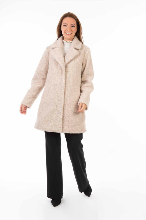 Petite M. Kunstfell Teddymantel mit Glitzer Auslauf