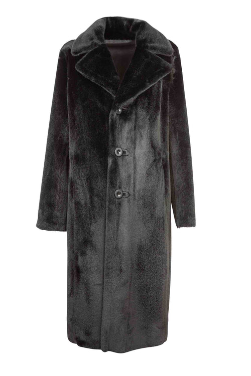 Petite M. Kunstlammfellmantel zum Wenden in Farbe Schwarz Günstig kaufen