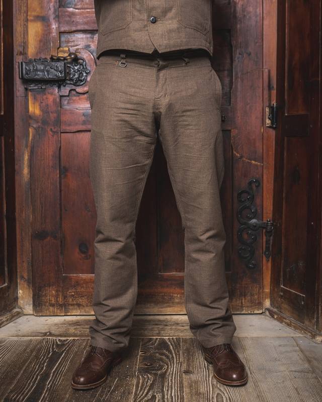 Pike Brothers 1947 Harvester Trousers Raymond brown Sonderangebot der Fabrik