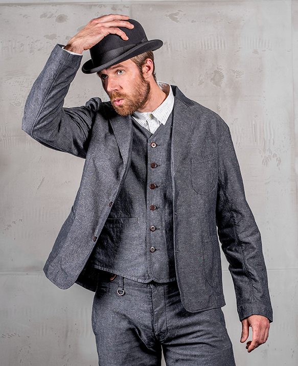 Pike Brothers 1927 Harvester Jacket smoke grey zollfrei