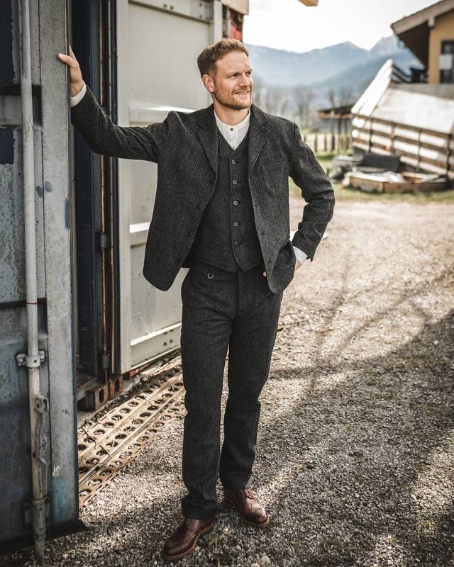 Pike Brothers 1932 Surveyor Jacket Glasgow Grey Outlet