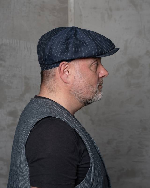 Pike Brothers 1928 Newsboy Cap Chicago blue Schlussverkauf