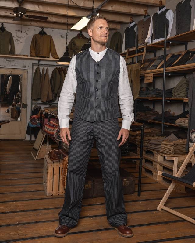 Pike Brothers 1905 Hauler Vest blue wabash Online Shopping