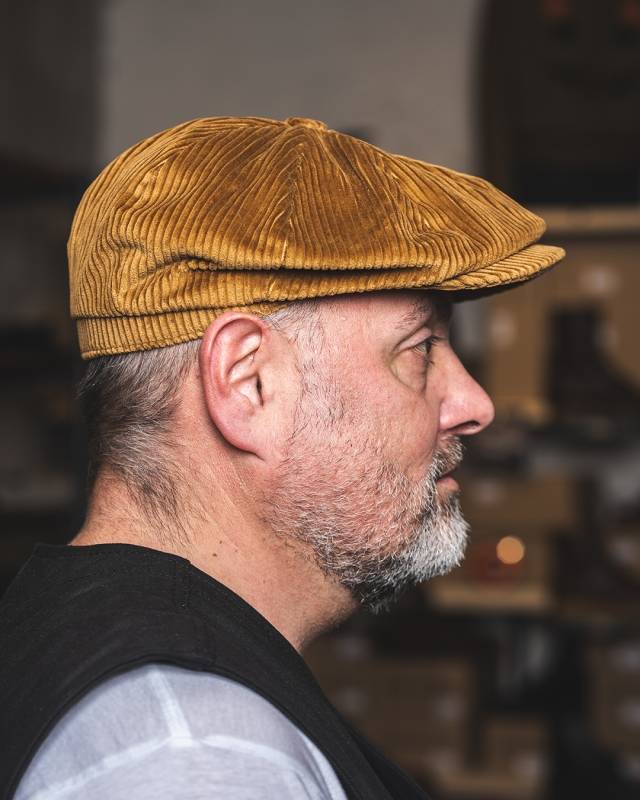 Pike Brothers 1928 Newsboy Cap goliath cord mustard Top Angebot