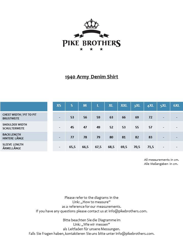 Pike Brothers 1940 Army Denim Shirt indigo Online Outlet