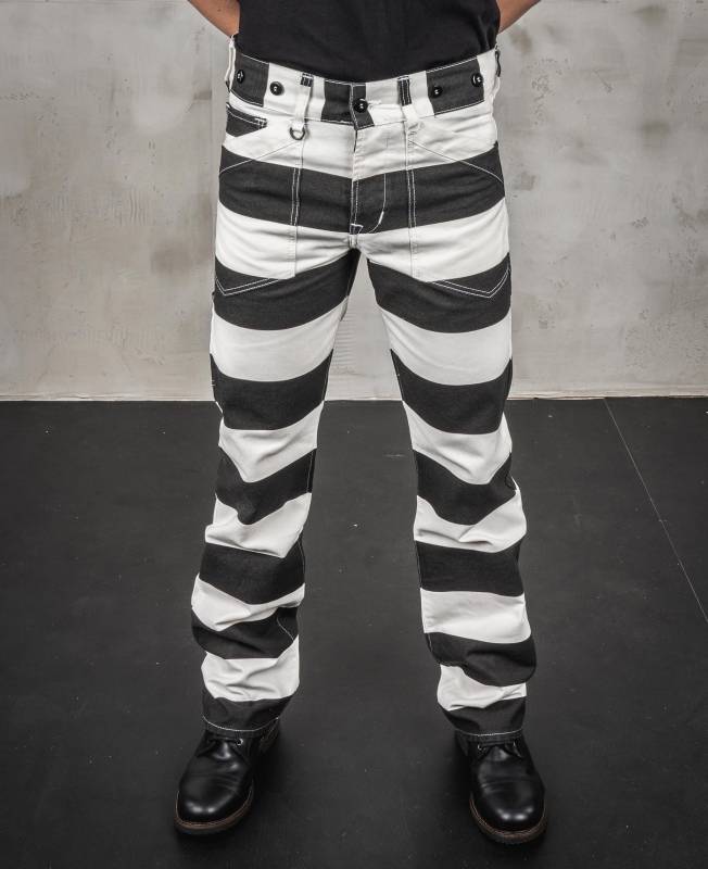 Pike Brothers 1936 Chopper Pant Alcatraz white Exklusive Angebote