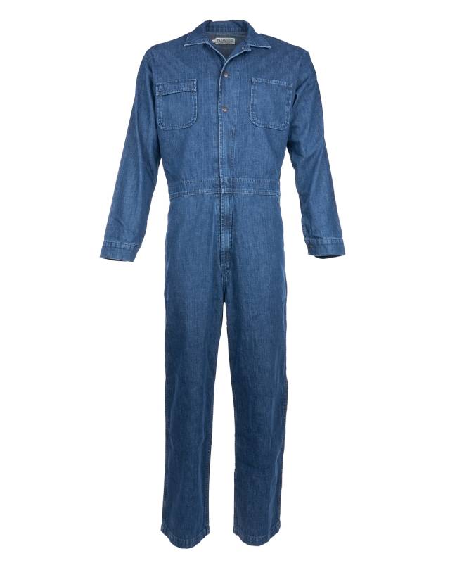 Pike Brothers 1967 Mechanic Denim Coverall 10oz indigo Sonderangebot der Fabrik