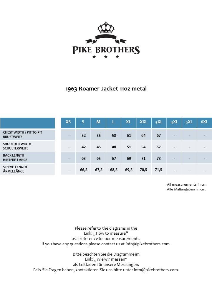 Pike Brothers 1963 Roamer Jacket 11oz metal Rabatte dieses Monats
